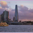 Sunset on Sydney harbour