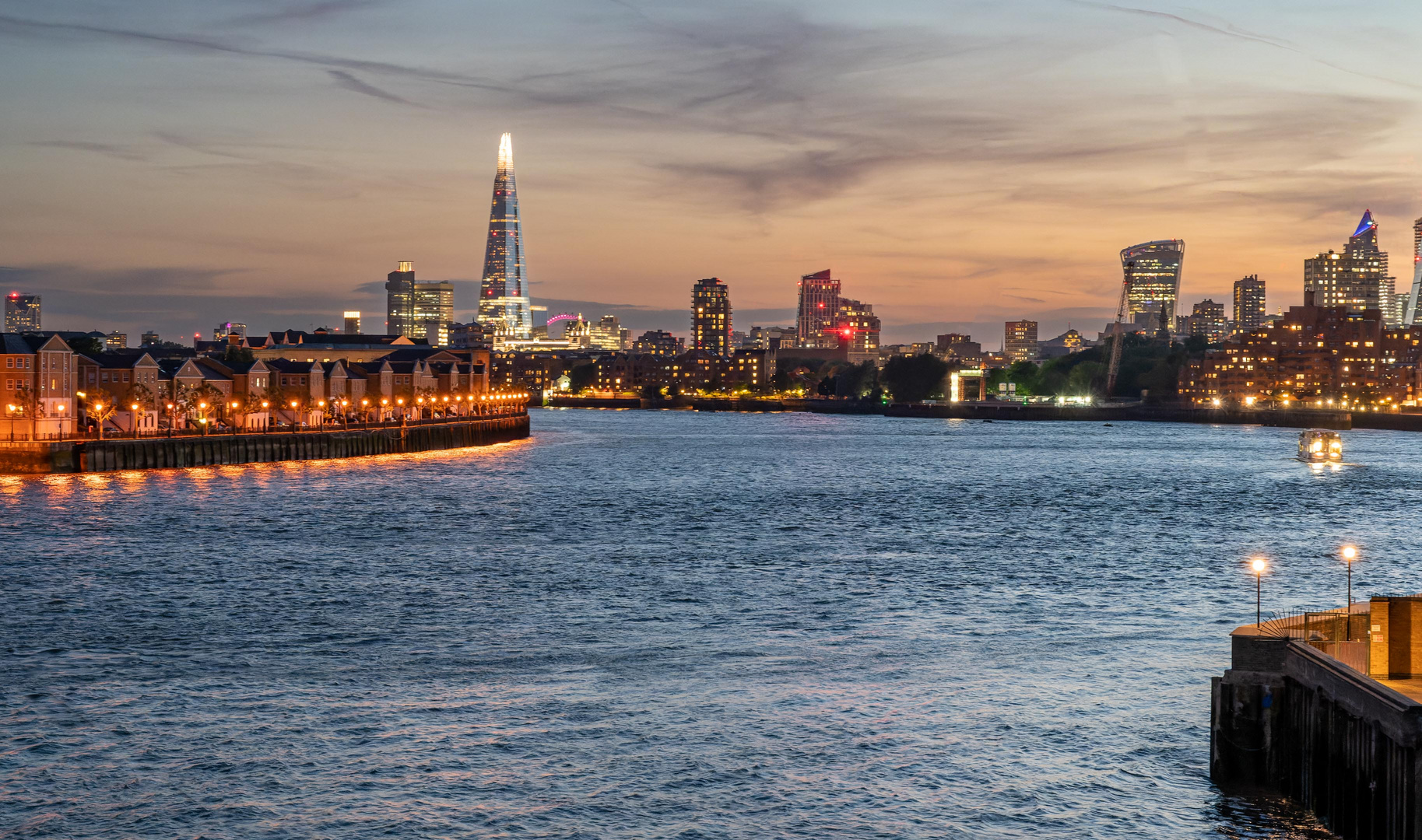 Sunset on Thames