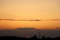 Sunset on the 05/05/2019 in Groot-Bijgaarden