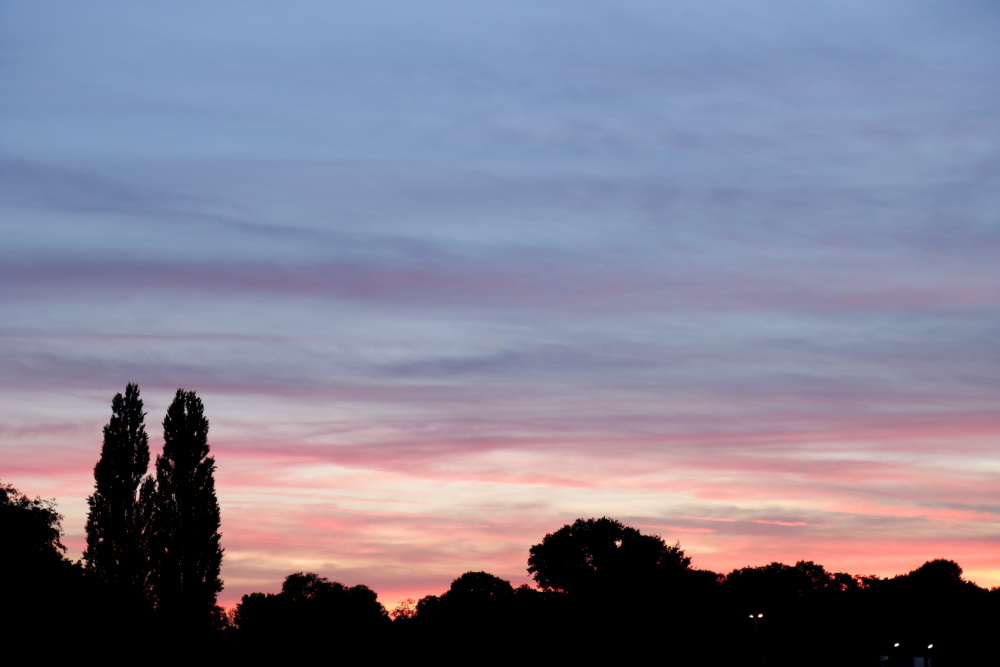 Sunset on the 14. September 2019