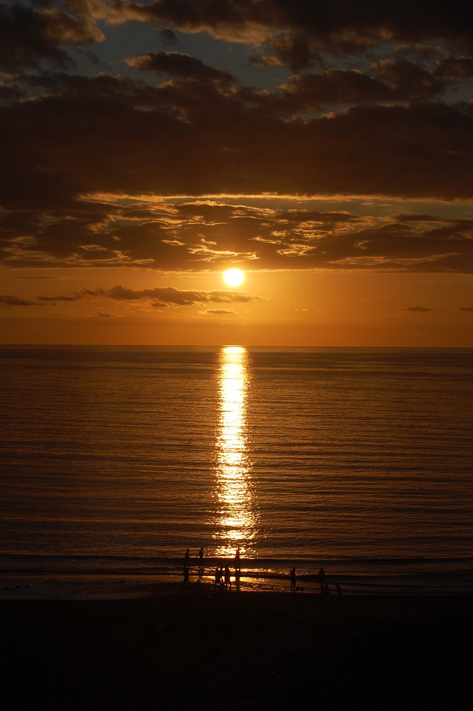 Sunset on the beach