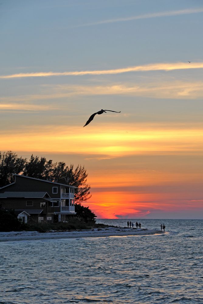 sunset on the beach