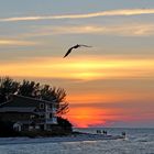 sunset on the beach