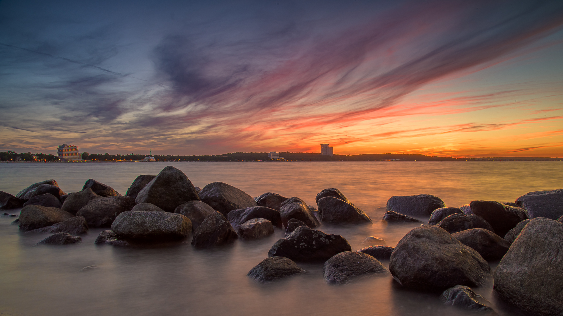 Sunset on the beach