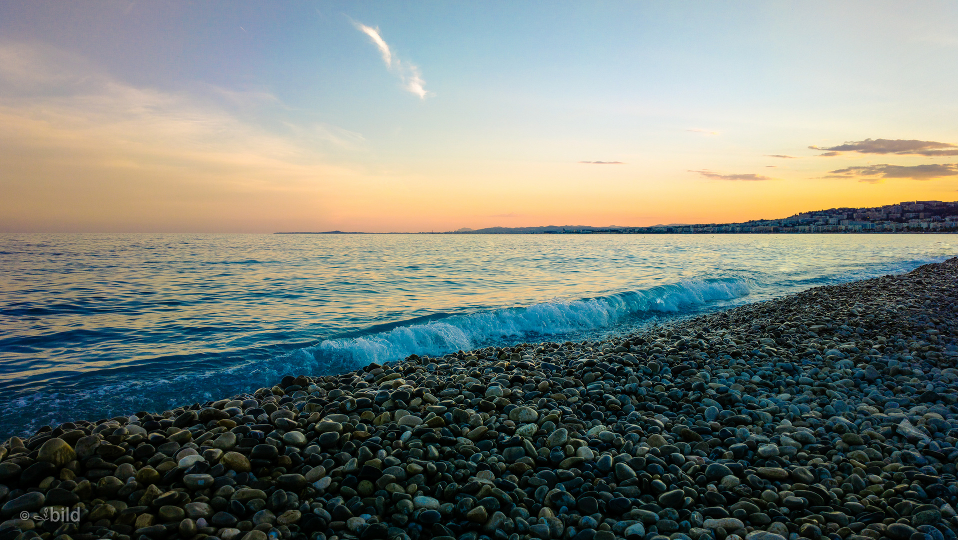 sunset on the beach