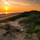 sunset on the beach