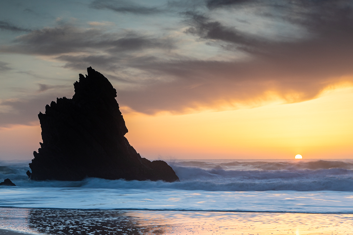 Sunset on the beach