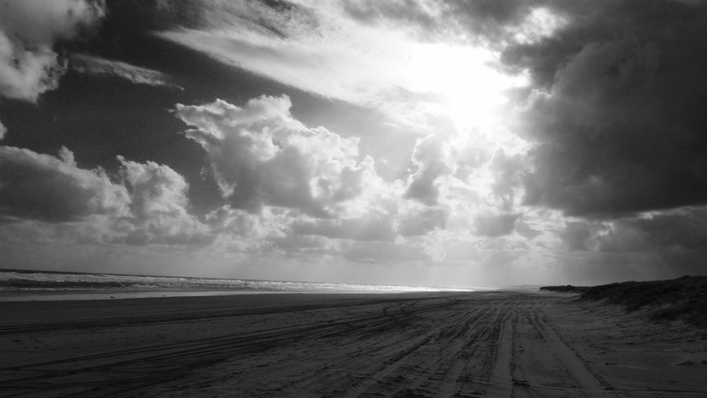 sunset on the beach