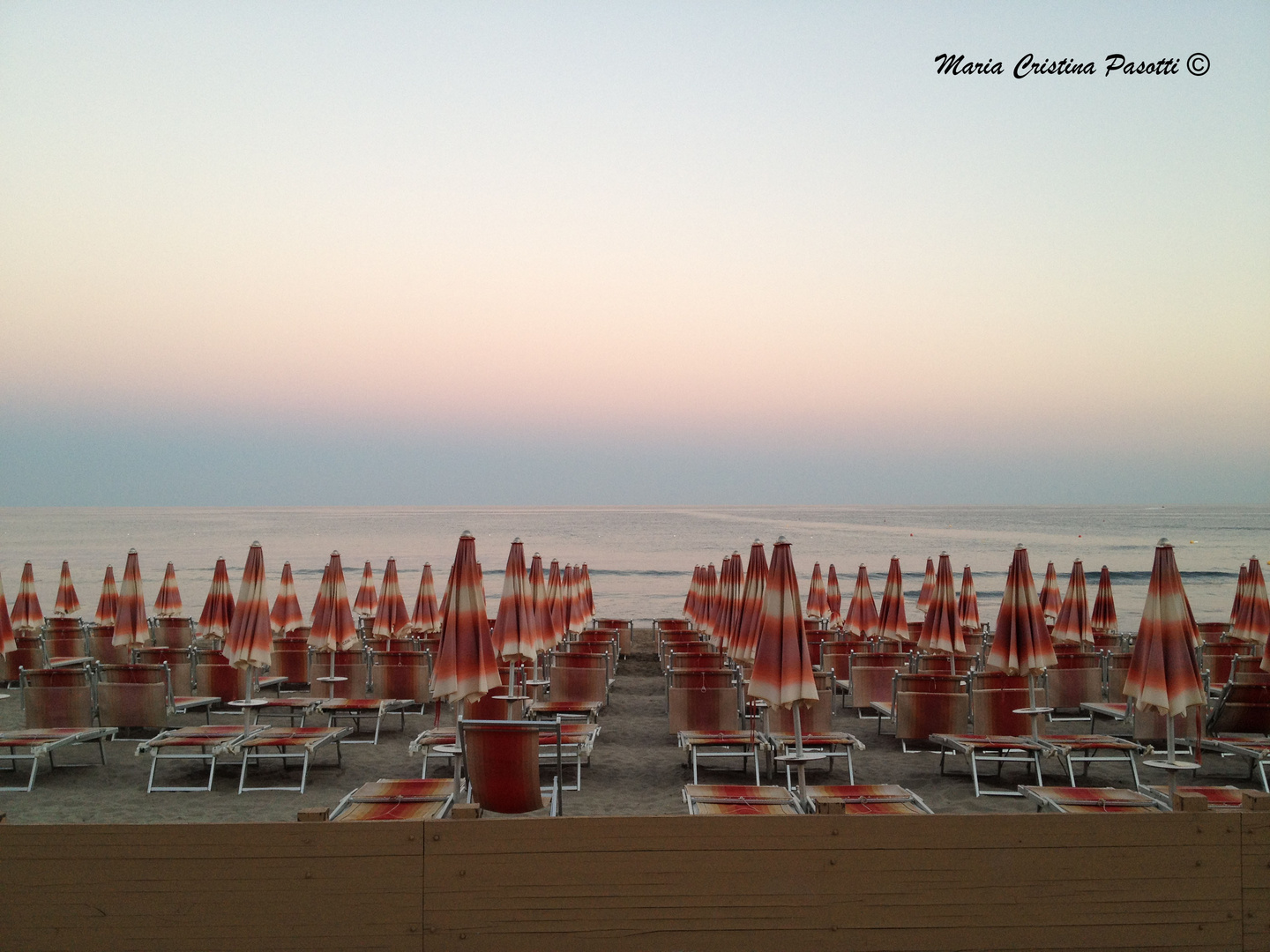 Sunset on the beach