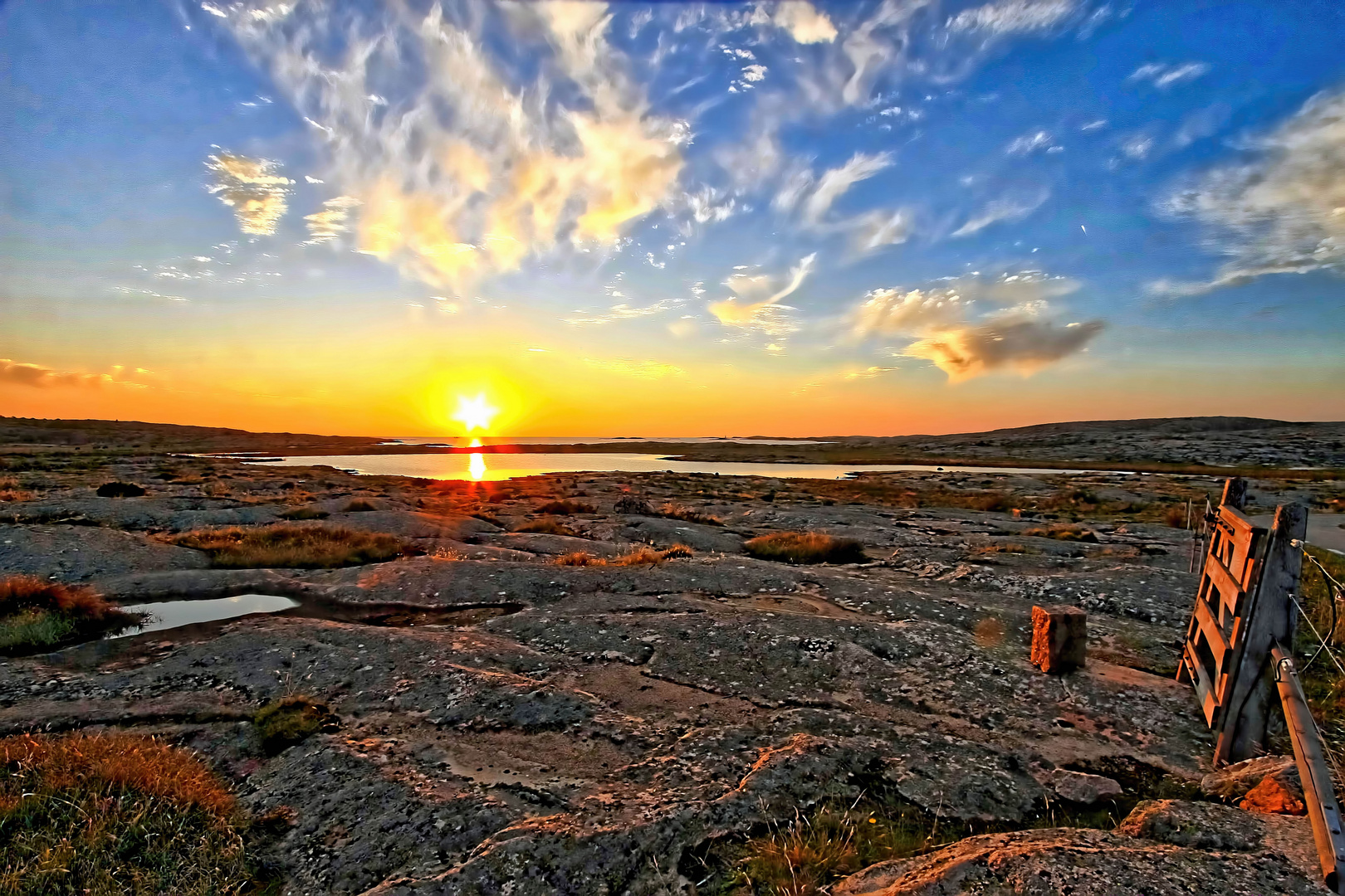 Sunset on the cliffs