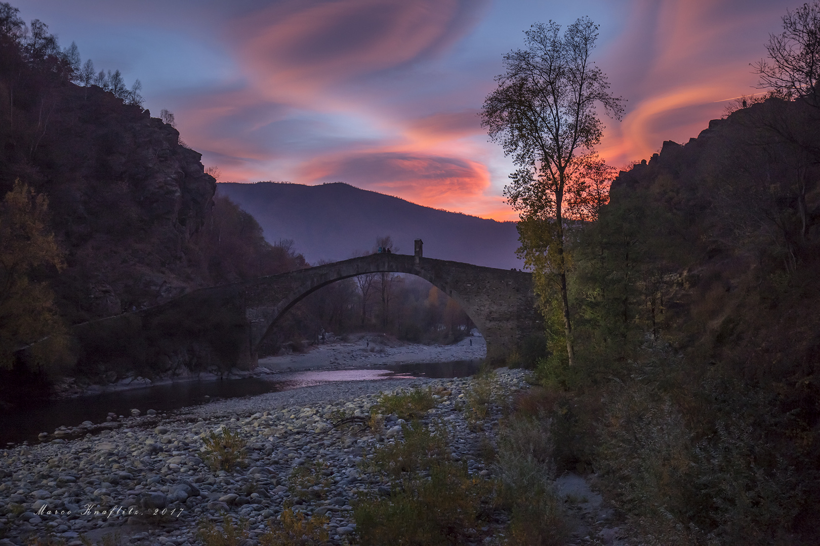 Sunset on the Devil's bridge