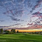 Sunset on the golf course