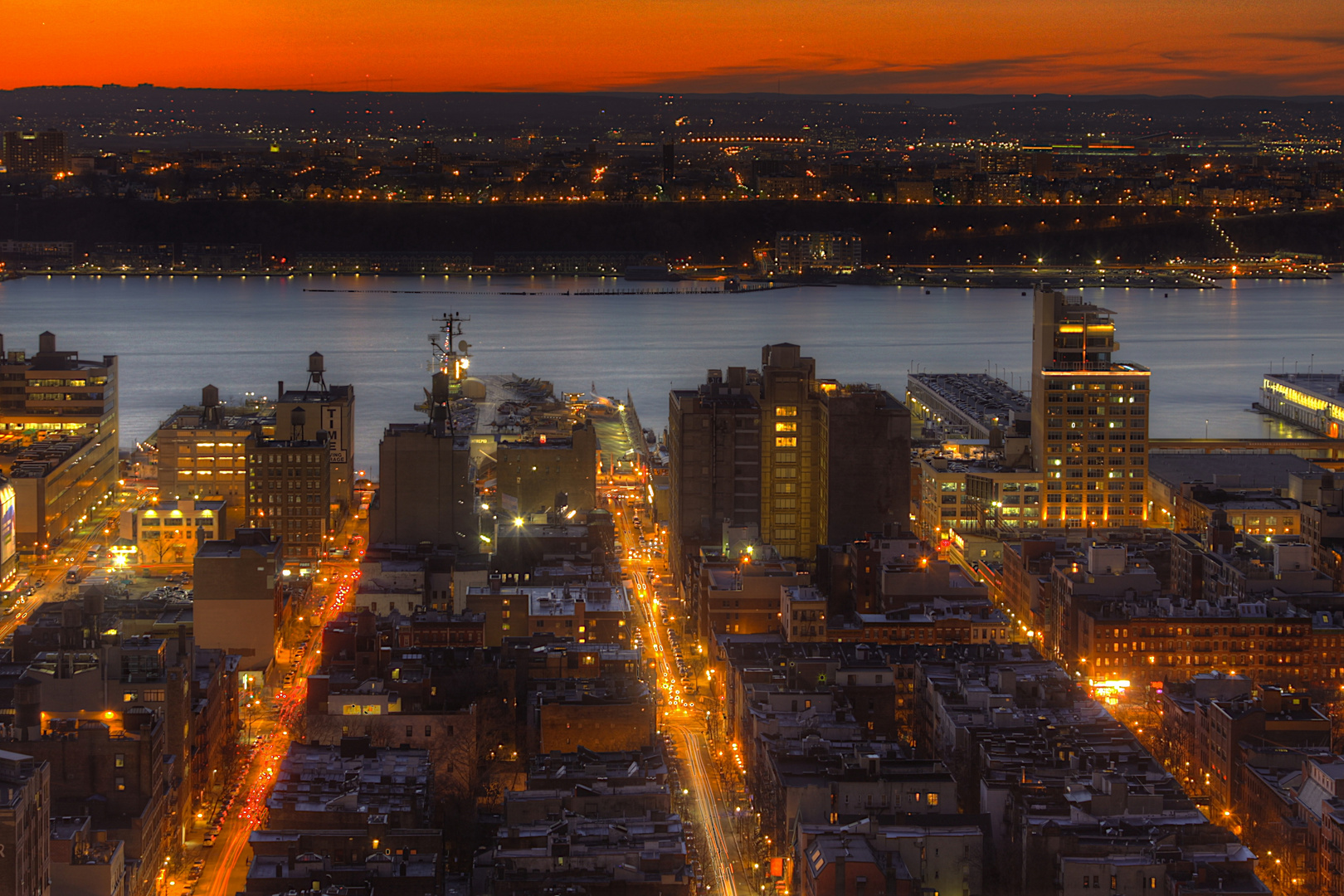 Sunset on the Hudson River