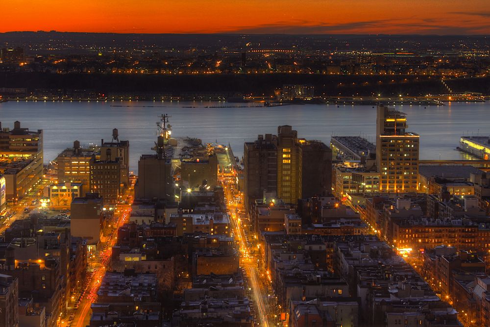 Sunset on the Hudson River