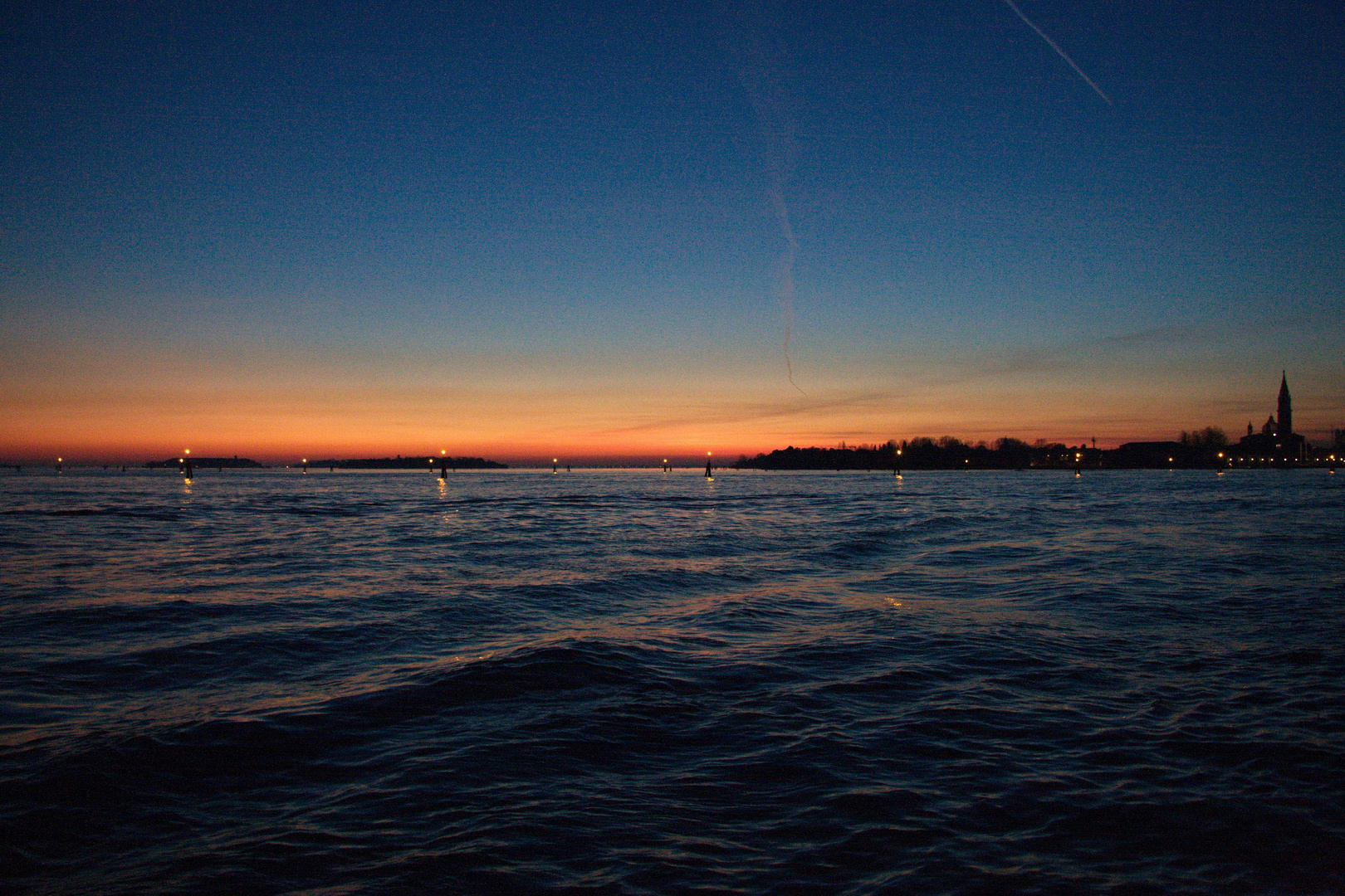 Sunset on the lagoon