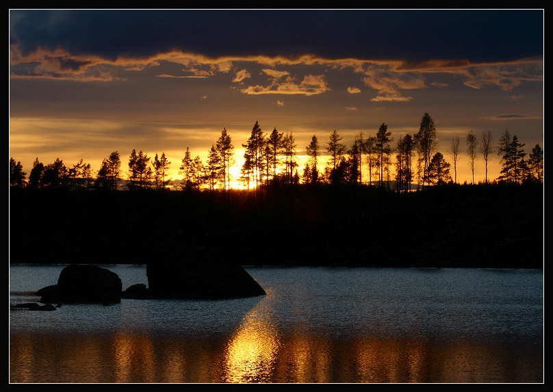 Sunset on the lake