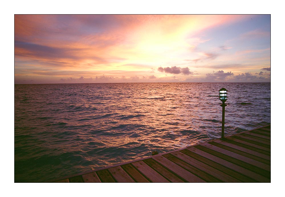 Sunset On The Maldives