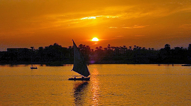 Sunset on the nile