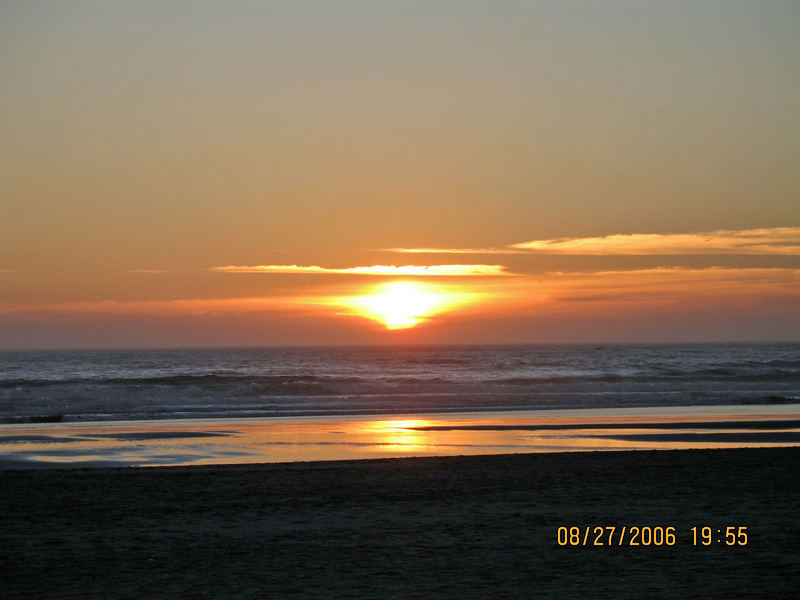 Sunset on the Oregon coast