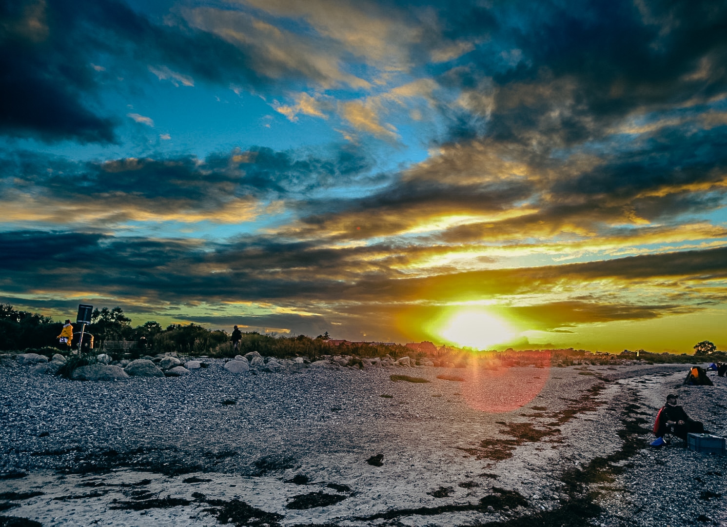 Sunset on the Ost küste