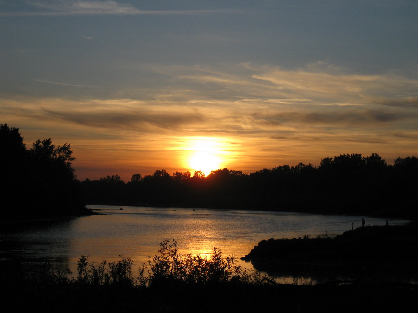 Sunset On The River