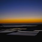 Sunset on the saltflats Lanzarote