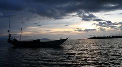 Sunset on the Sea near Kampot