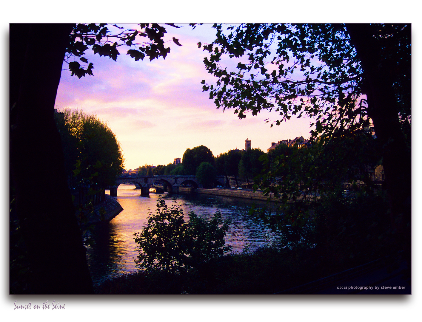 Sunset on the Seine, or...