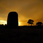 sunset on the stone