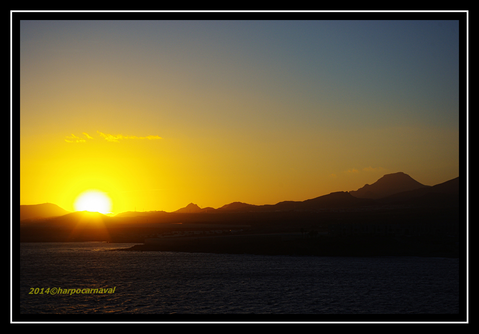 Sunset on the Tejita Beach