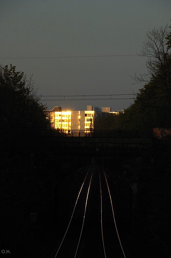 Sunset on the Tracks