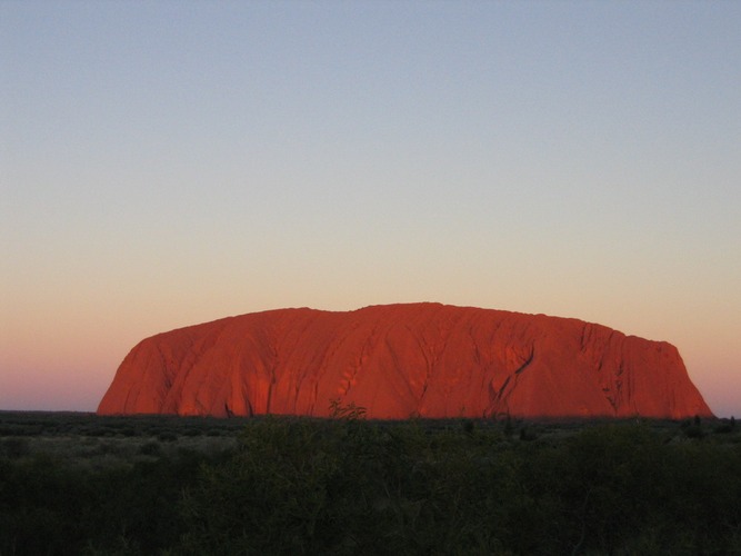 Sunset on the Uluru