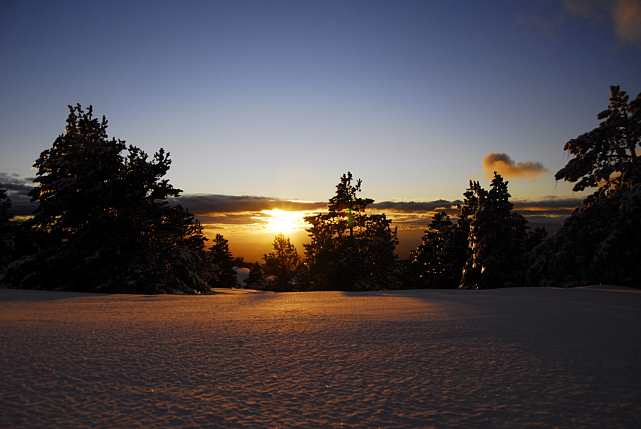 sunset on the Ventoux