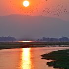 Sunset on the Zambezi River