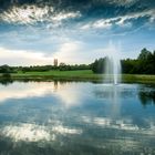 Sunset over a Golf Course