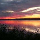 Sunset over Aabenraa fjord