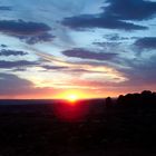 Sunset over Arche`s Canyon