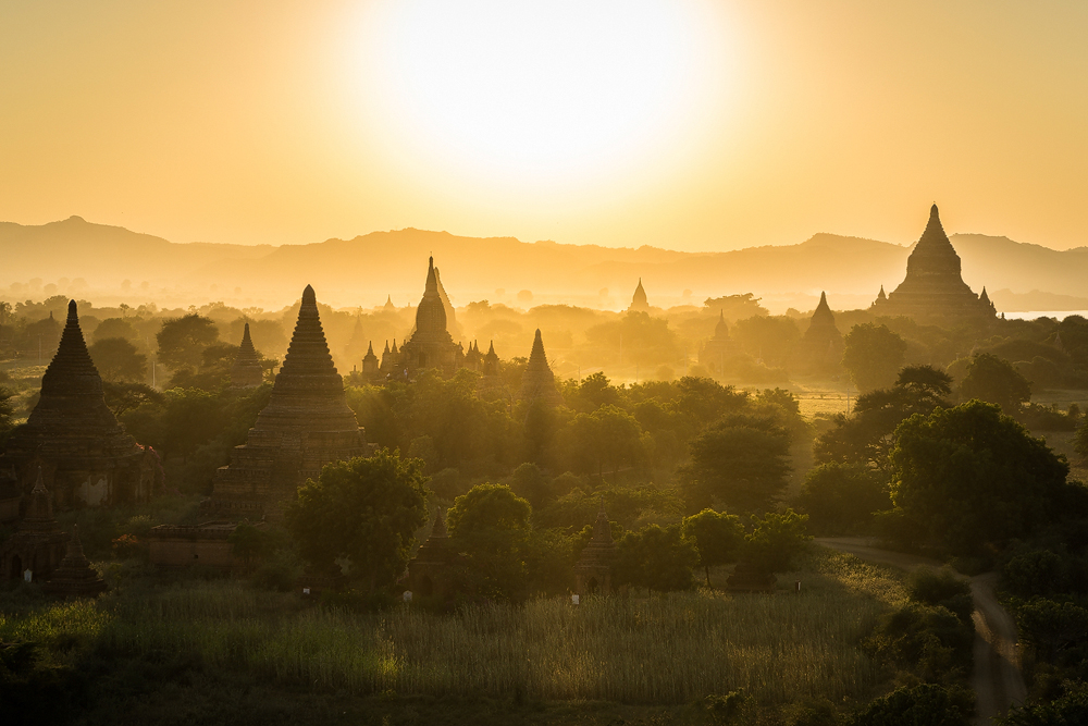 Sunset over Bagan