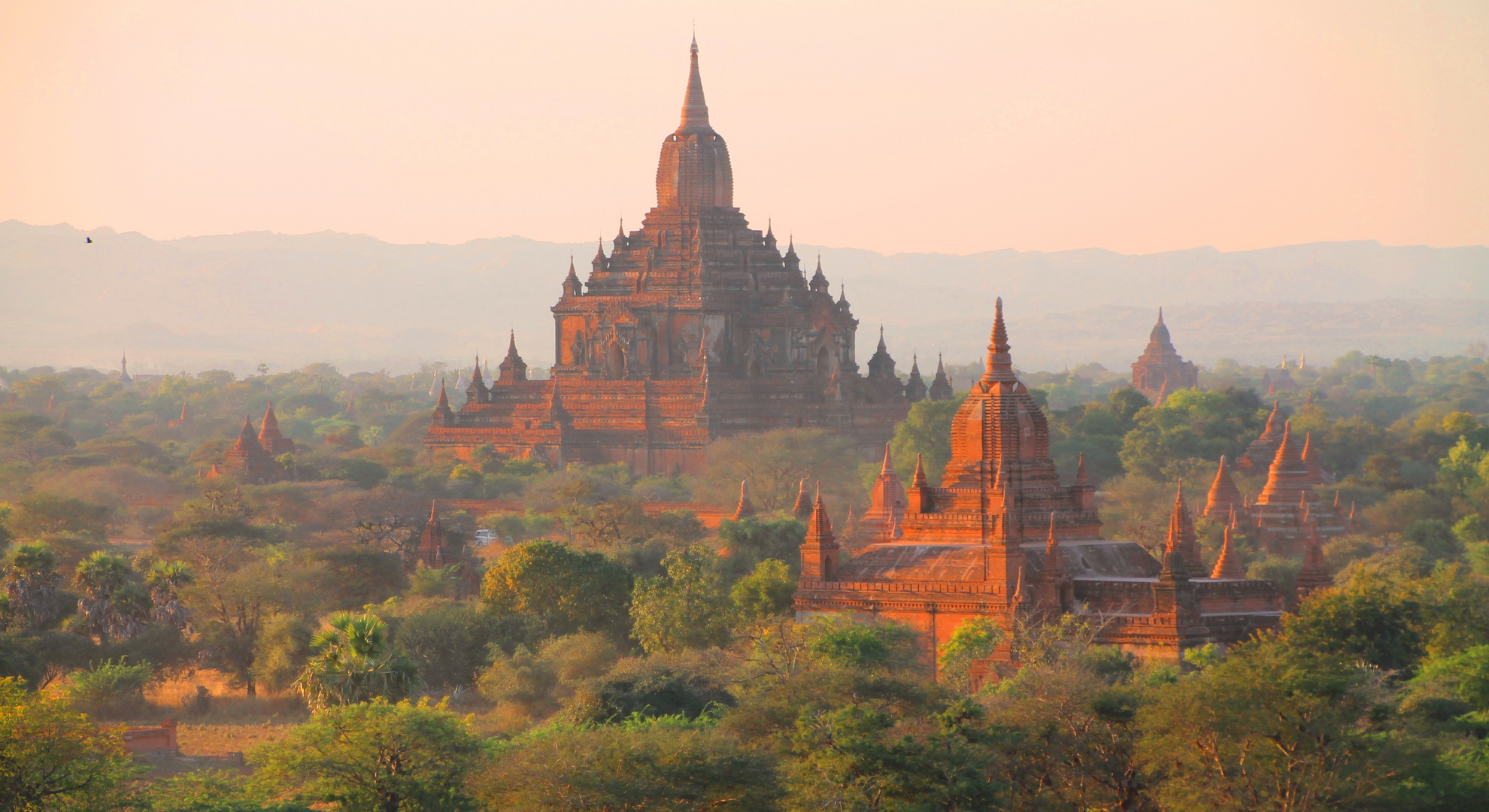 Sunset over Bagan