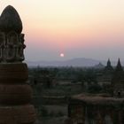 sunset over bagan