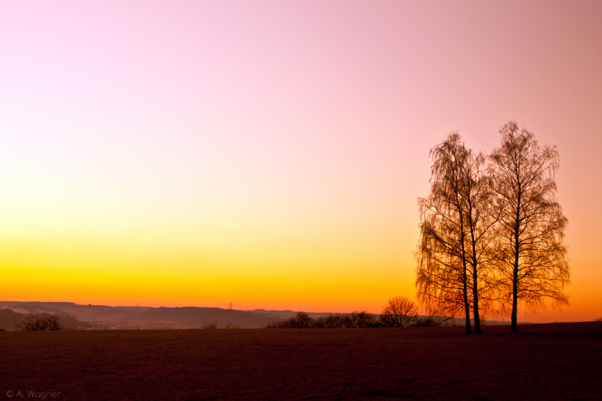 Sunset over Balingen