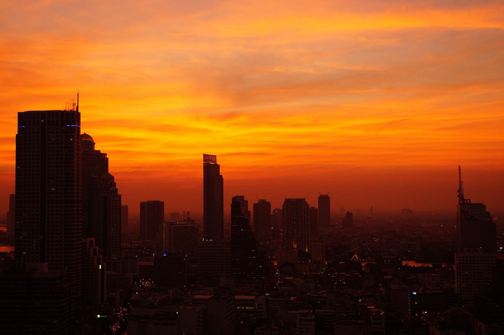 Sunset over Bangkok