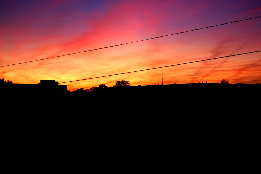 sunset over blockhäuserblock