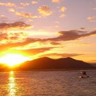 sunset over cairns