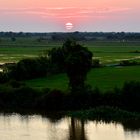 Sunset over Cambodia