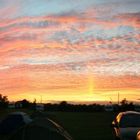 Sunset over campsite