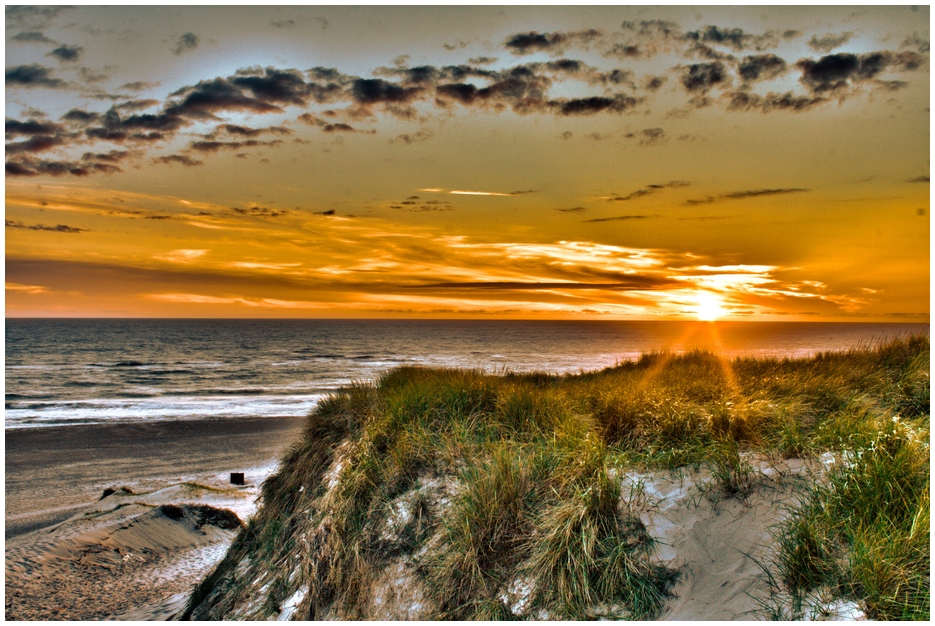 Sunset over DK (Hvide Sande)