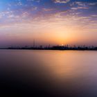 Sunset over Dubai's Skyline