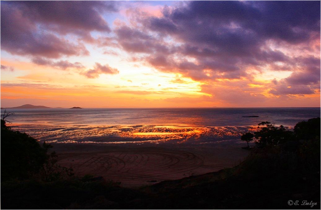 Sunset over Endeavour Strait ** cape York