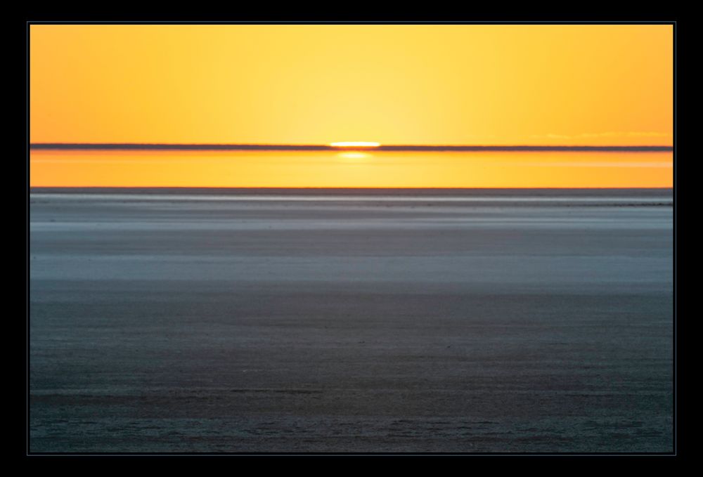 sunset over etosha